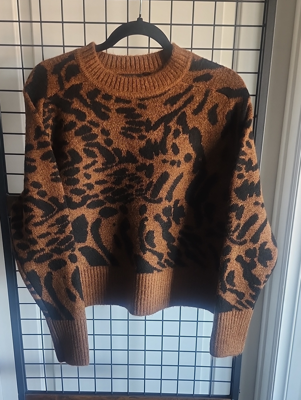 Truth by Republic Animal-Print Crewneck Sweater